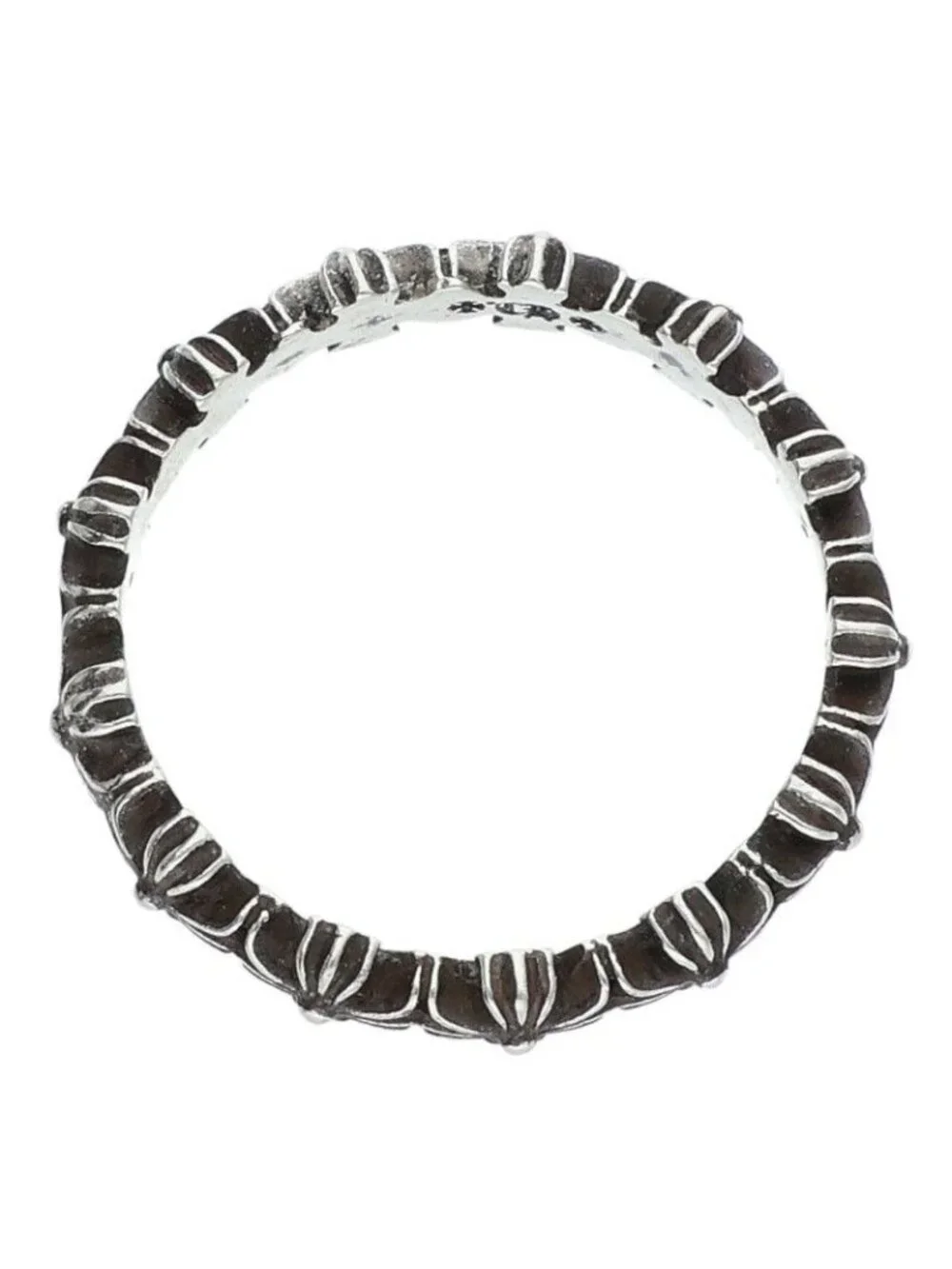 Chrome Hearts Tiny CH Pls Band Ech Plus Silver Ring